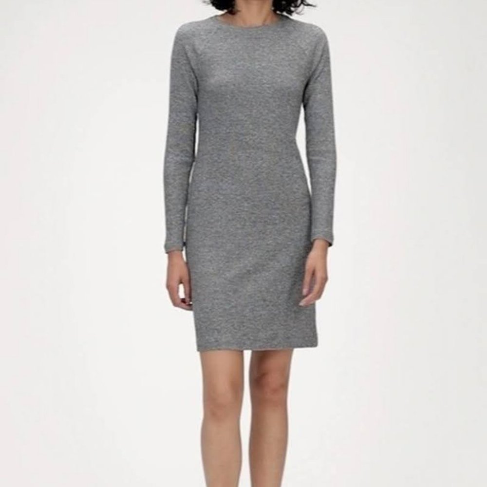 Banana Republic Gray Luxespun Raglan T-shirt Dress